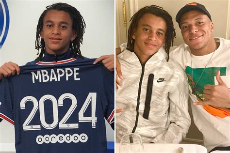 how old is mbappe little brother